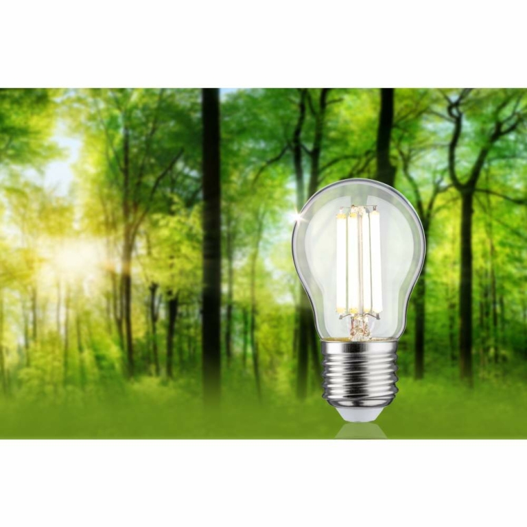 Paulmann Eco-Line Filament 230V LED Tropfen E27 1er-Set  80 mm 840lm 4W 4000K  Klar
