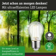 Eco-Line Filament 230V LED Tropfen E27 1er-Set  80 mm 840lm 4W 4000K  Klar