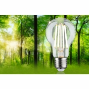 Eco-Line Filament 230V LED Birne E27 Einzelleuchte  840lm 4,5W 3000K dimmbar Klar