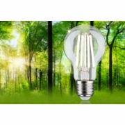 Eco-Line Filament 230V LED Birne E27 Einzelleuchte  840lm 4,5W 4000K dimmbar Klar