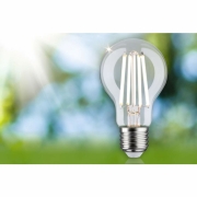 Eco-Line Filament 230V LED Birne E27 Einzelleuchte  840lm 4,5W 4000K dimmbar Klar