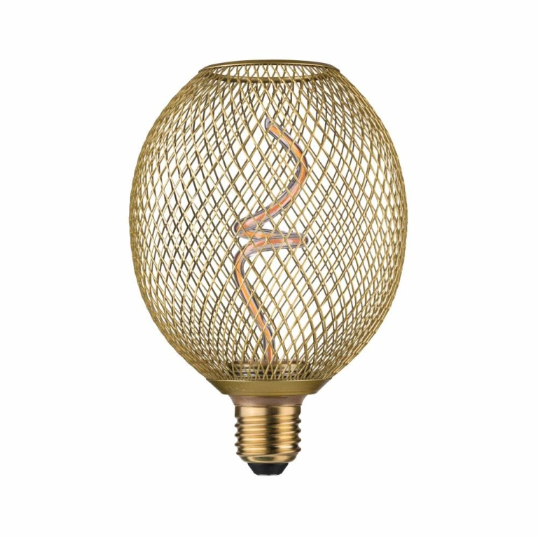 Paulmann Metallic Glow Standard 230V LED Globe E27  180lm 4W 1800K dimmbar Messing