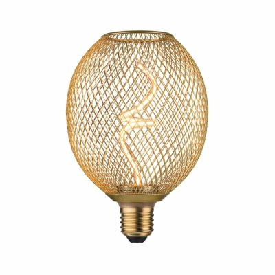 Paulmann Metallic Glow Standard 230V LED Globe E27  180lm 4W 1800K dimmbar Messing