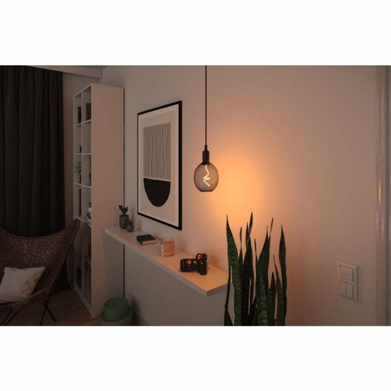 Paulmann Metallic Glow Standard 230V LED Globe E27  160lm 4W 1800K dimmbar Schwarz