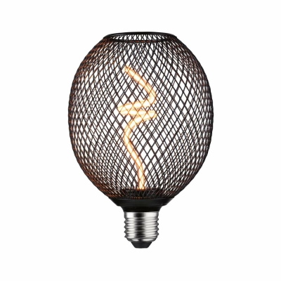 Paulmann Metallic Glow Standard 230V LED Globe E27  160lm 4W 1800K dimmbar Schwarz