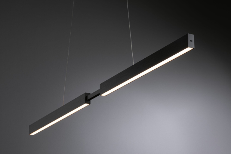 Paulmann LED Pendelleuchte Aptare Schwarz Touchless Sensor 2700K dimmbar verstellbare Breite & Höhe