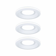 Paulmann LED Einbauleuchte Sormus 3er-Set  IP65 rund 100mm  3x4,8 / 1,5W 560lm / 180lm 230V  3000K Weiß