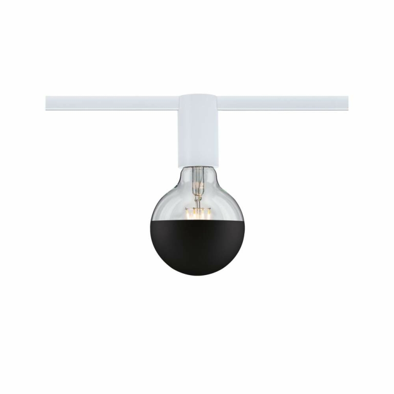 Paulmann URail Schienenspot Socket  E27  max. 20W  dimmbar 230V Signalweiß