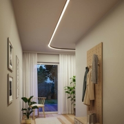Linion Lichtkanal-Kurve 90 ° 24V 13W 3000K Signalschwarz