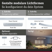 Linion Zubehör Seilabhängung Chrom matt 1,5m