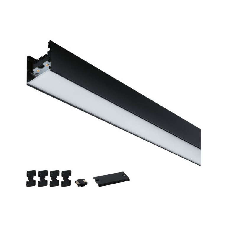 Paulmann Linion Einspeisung Power Channel 230/24V 100VA Signalschwarz 1m