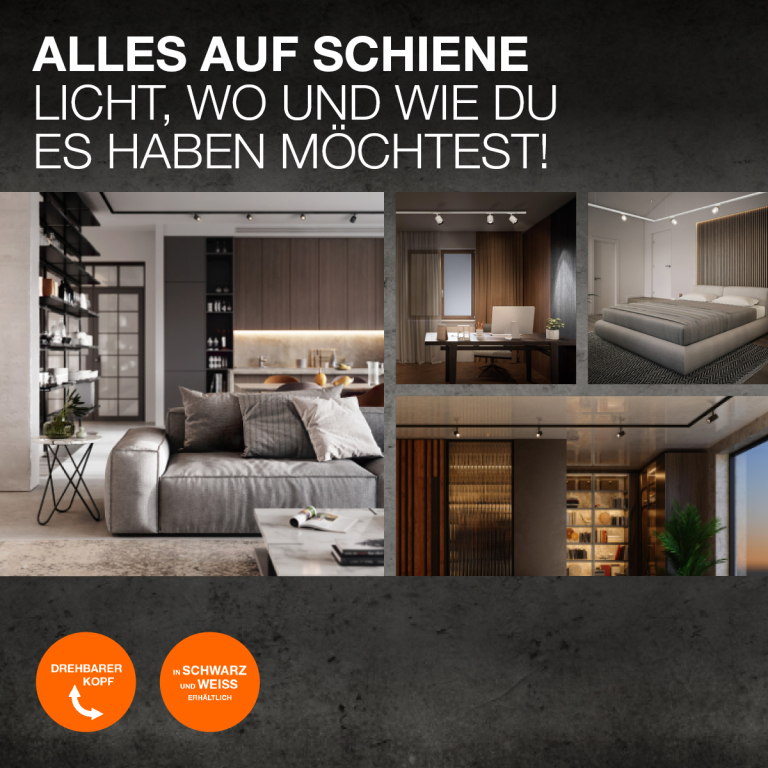 LEDVANCE LEDVANCE SMART+ WiFi Schienensystem Leuchte Osaka schwarz Dimmbar Tunable White - kompatibel mit Amazon & Google