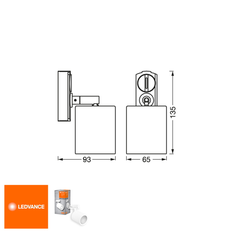 LEDVANCE LEDVANCE Schienensystem Tracklight Spot Mini Cylinder Weiß GU10