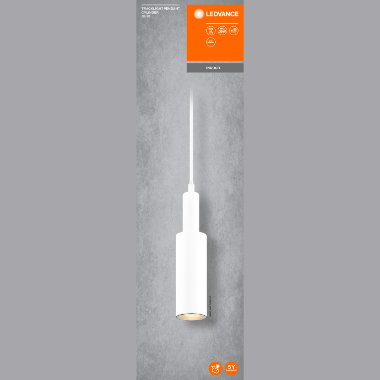 LEDVANCE LEDVANCE Schienensystem Pendelleuchte Cylinder Weiß GU10