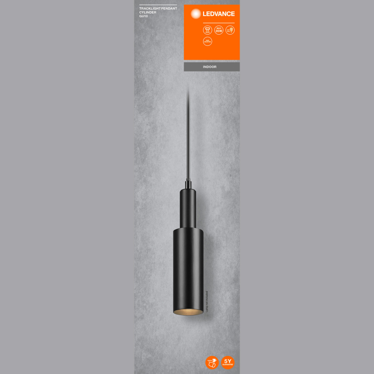 LEDVANCE LEDVANCE Schienensystem Pendelleuchte Cylinder Schwarz GU10