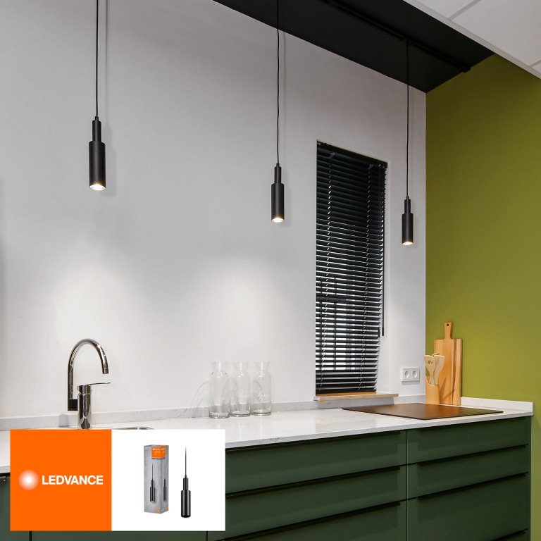 LEDVANCE LEDVANCE Schienensystem Pendelleuchte Cylinder Schwarz GU10