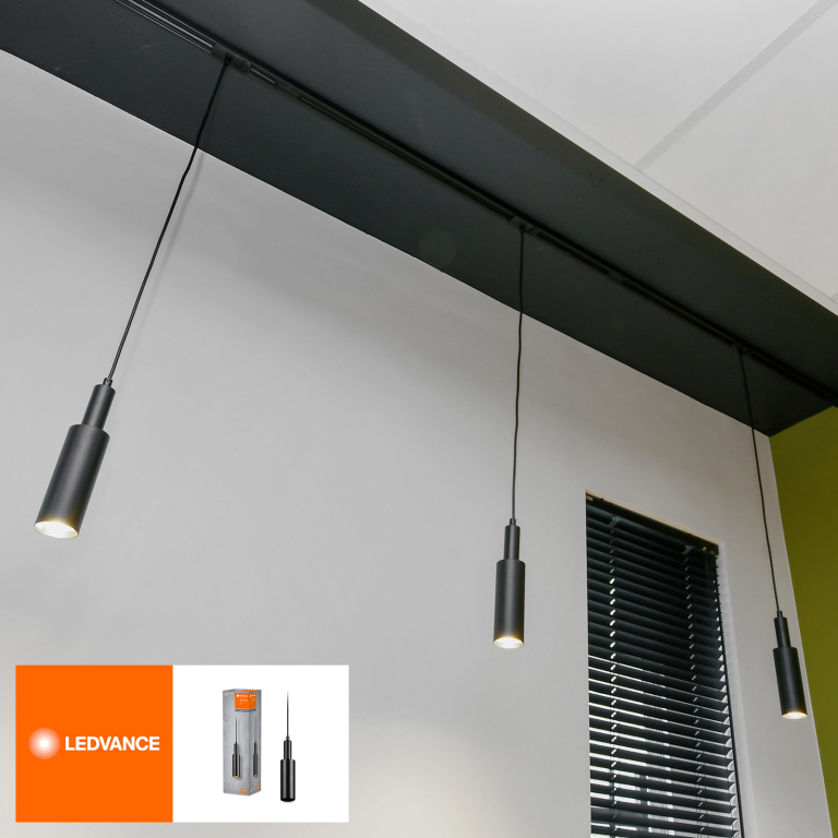 LEDVANCE LEDVANCE Schienensystem Pendelleuchte Cylinder Schwarz GU10