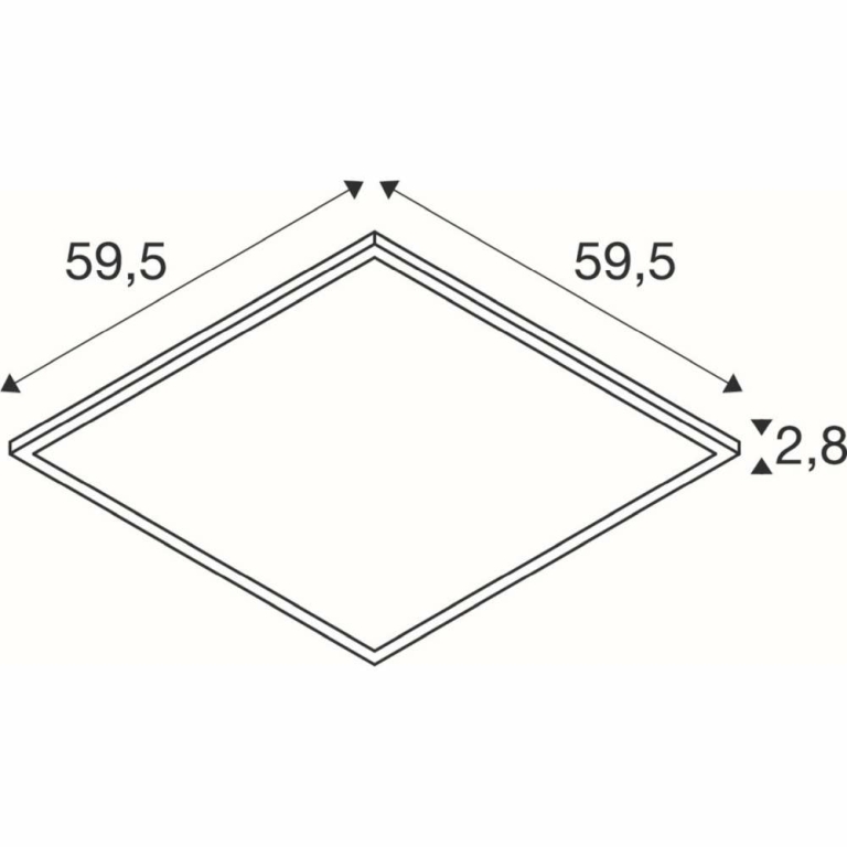 SLV PANEL C 600 34 W 930/940 UGR