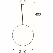 SUN 40 PD E27 gold