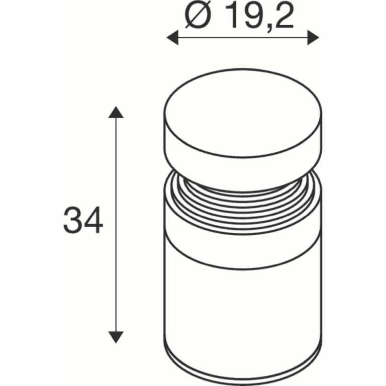 SLV CONCRETE Pole 35 PHASE 2700K schwarz