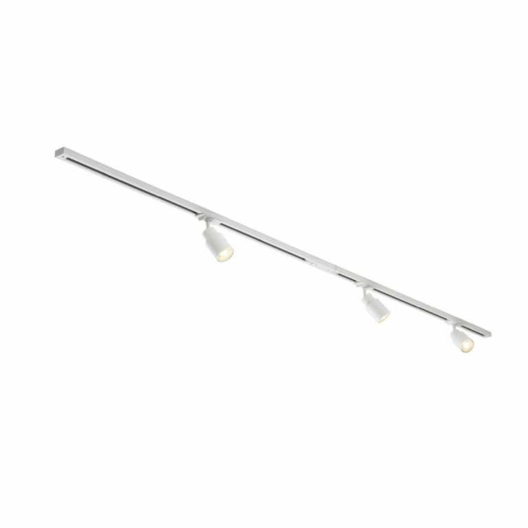 SLV 1-Phasen Schienen Set PURI 2.0 weiß inkl. QPAR51 Leuchtmittel