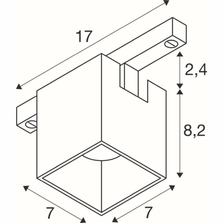SLV FIXT-IT! 48V eckig Surface 2700K bronze