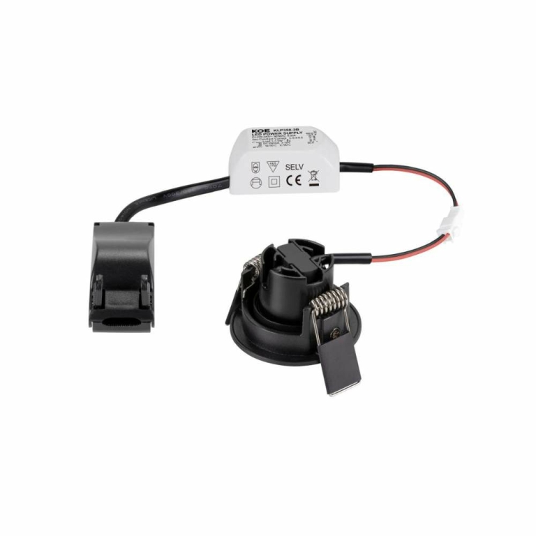 SLV NEW TRIA® 45 DL rund 3000K 24° schwarz