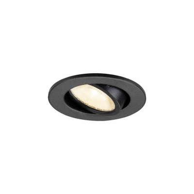 SLV NEW TRIA® 45 DL rund 3000K 24° schwarz