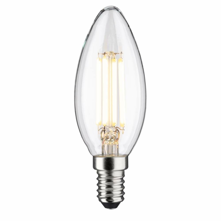 Paulmann Eco-Line Filament 230V LED Kerze E14   840lm 4W 3000K  Klar