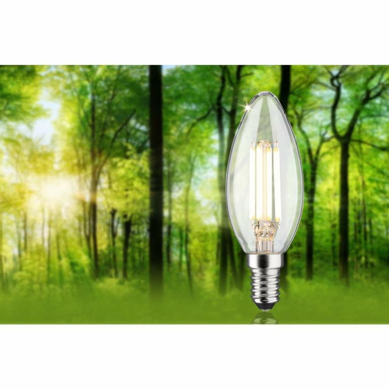 Paulmann Eco-Line Filament 230V LED Kerze E14   840lm 4W 3000K  Klar