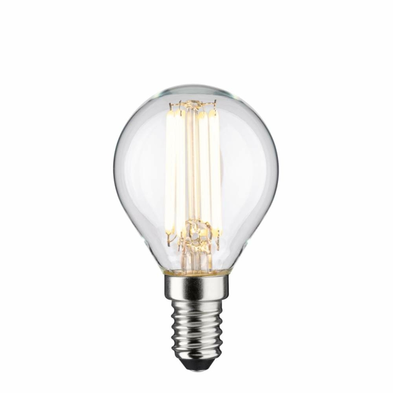 Paulmann Eco-Line Filament 230V LED Tropfen E14   78 mm 840lm 4W 3000K  Klar