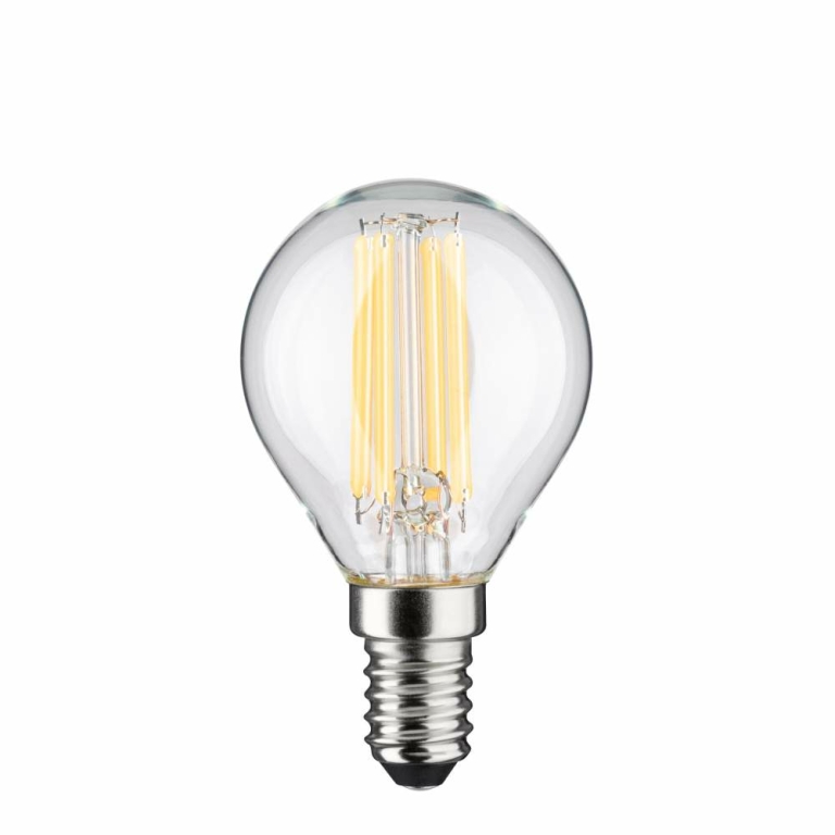 Paulmann Eco-Line Filament 230V LED Tropfen E14   78 mm 840lm 4W 3000K  Klar