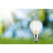 Eco-Line Filament 230V LED Tropfen E14   78 mm 840lm 4W 3000K  Klar