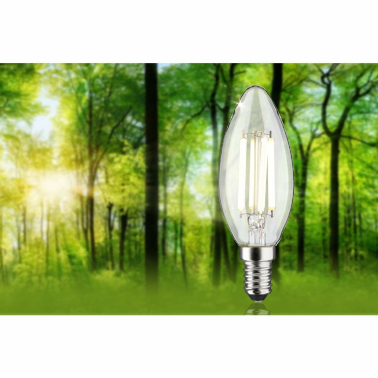 Paulmann Eco-Line Filament 230V LED Kerze E14  840lm 4W 4000K  Klar