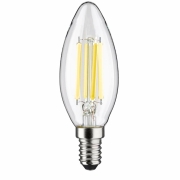 Eco-Line Filament 230V LED Kerze E14  840lm 4W 4000K  Klar