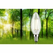 Eco-Line Filament 230V LED Kerze E14  840lm 4W 4000K  Klar