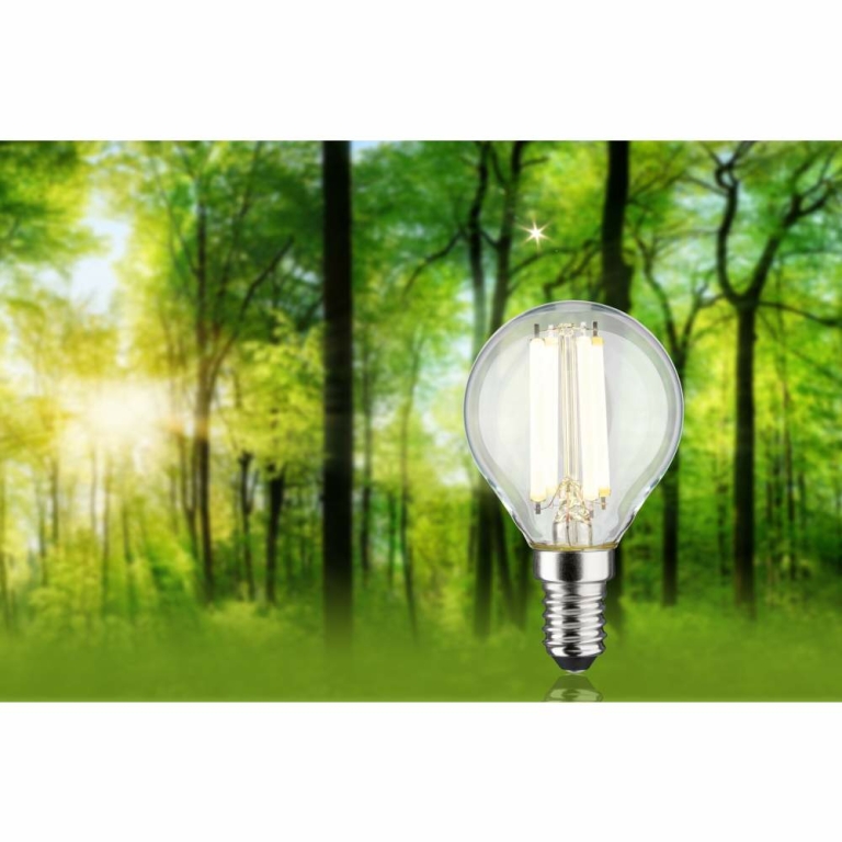 Paulmann Eco-Line Filament 230V LED Tropfen E14   78 mm 840lm 4W 4000K  Klar