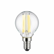 Eco-Line Filament 230V LED Tropfen E14   78 mm 840lm 4W 4000K  Klar