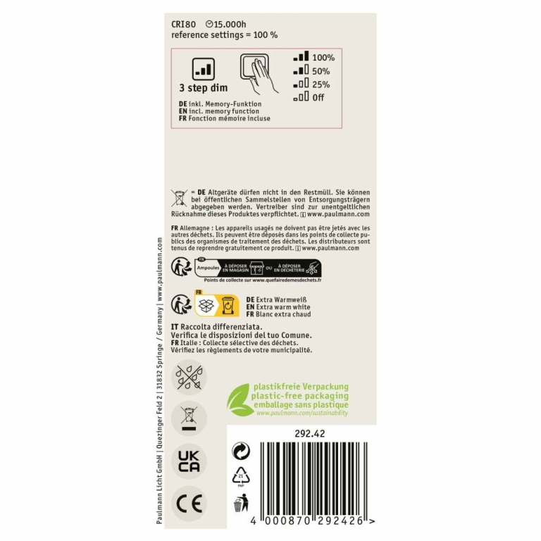 Paulmann Rustic Shine Standard 230V LED Kolben E27 Filament in S-Form  300lm 4,2W 1800K dimmbar Gold
