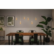 Rustic Shine Standard 230V LED Kolben E27 Filament in S-Form  300lm 4,2W 1800K dimmbar Gold