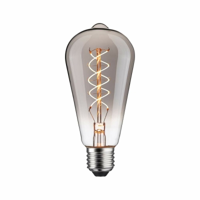 Paulmann Rustic Shine Standard 230V LED Kolben E27 Filament in S-Form  170lm 4,2W 1800K dimmbar Rauchglas