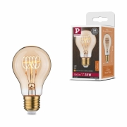 Rustic Shine Standard 230V LED Birne E27   300lm 4,5W 1800K dimmbar Gold