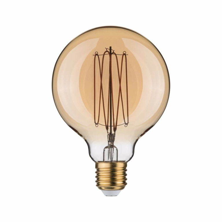 Paulmann Rustic Shine Standard 230V LED Globe E27 Filament in I-Form  300lm 4,2W 1800K dimmbar Gold