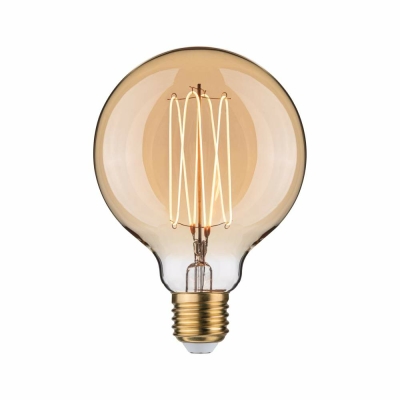 Paulmann Rustic Shine Standard 230V LED Globe E27 Filament in I-Form  300lm 4,2W 1800K dimmbar Gold