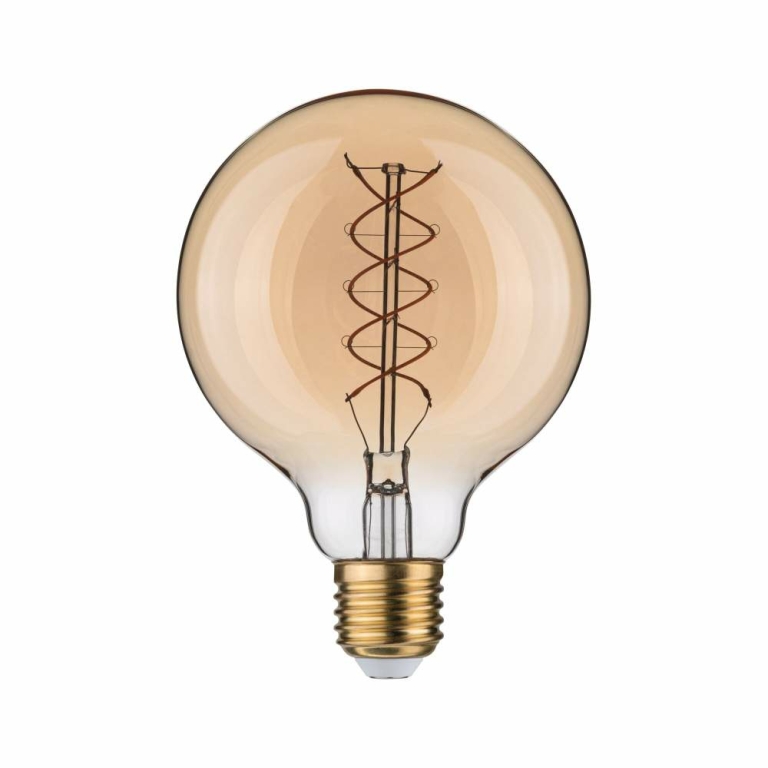 Paulmann Rustic Shine Standard 230V LED Globe E27 Filament in S-Form  300lm 4,2W 1800K dimmbar Gold