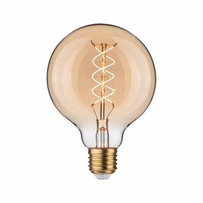 Paulmann Rustic Shine Standard 230V LED Globe E27 Filament in S-Form  300lm 4,2W 1800K dimmbar Gold