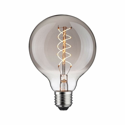 Paulmann Rustic Shine Standard 230V LED Globe E27 Filament in S-Form  170lm 4,2W 1800K dimmbar Rauchglas