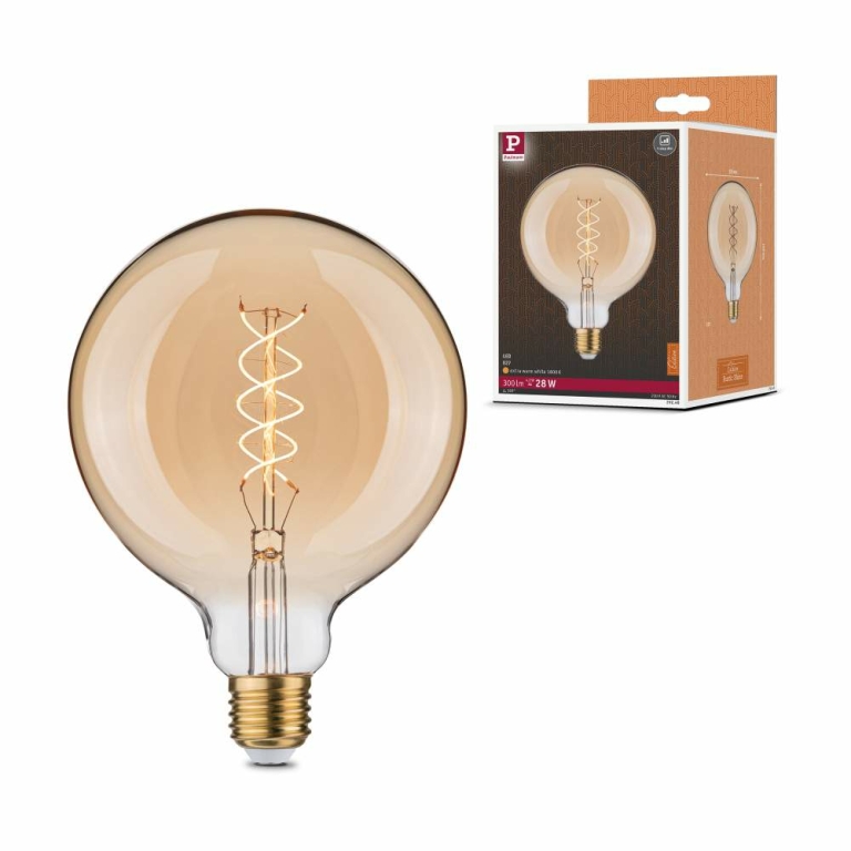 Paulmann Rustic Shine Standard 230V LED Globe E27   300lm 4,2W 1800K dimmbar Gold