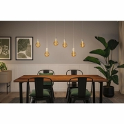 Rustic Shine Standard 230V LED Globe E27   300lm 4,2W 1800K dimmbar Gold