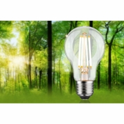 Eco-Line Filament 230V LED Birne E27 Einzelleuchte  806lm 4,3W 3000K dimmbar Klar